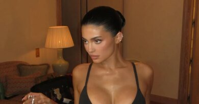 Kylie Jenner Enjoys Wine in Lingerie at Paris Fashion Week