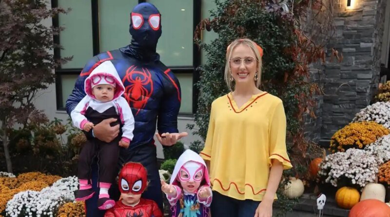 Patrick and Brittany Mahomes Perfectly Ace Family Halloween Costume with Their Kids