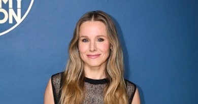 Kristen Bell Flaunts Her Bra Under Sheer Mesh Top During NYC Outing