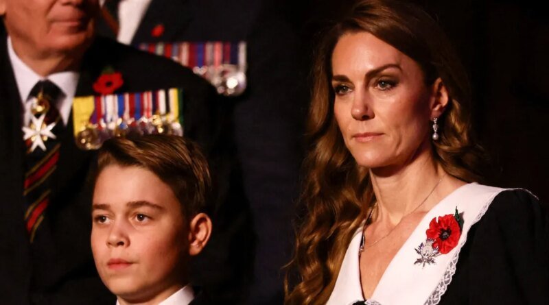 Prince George Attends His First Festival of Remembrance with Kate Middleton