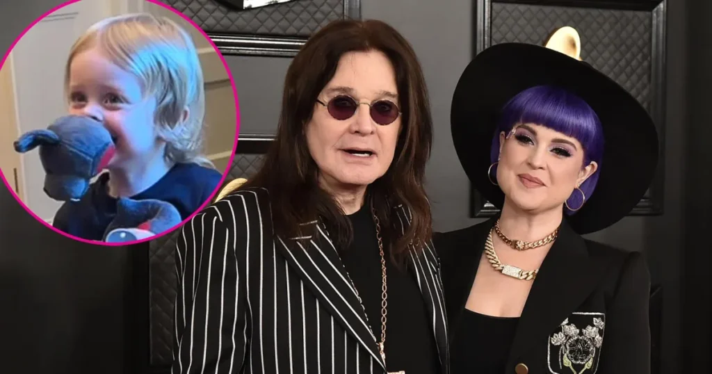 Kelly Osbourne's Son Honors Ozzy by Chomping on a Toy Bat
