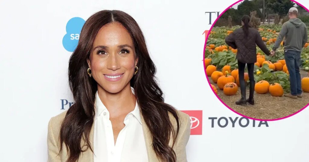 Meghan Markle Dons $1,600 Ensemble for Pumpkin Patch Adventure
