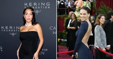 Georgina Rodriguez Dons Hilary Swank’s Oscars Gown at the White House