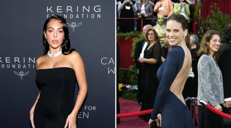 Georgina Rodriguez Dons Hilary Swank’s Oscars Gown at the White House