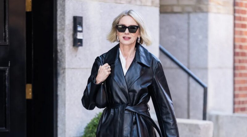 Get Naomi Watts' Stylish Leather Trench Coat for Just $60 on Amazon!