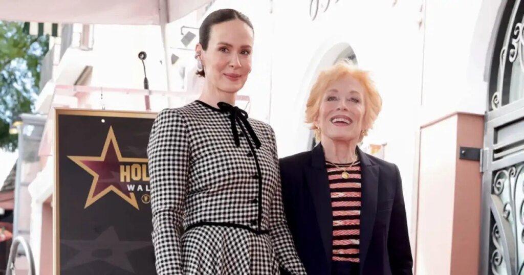 Holland Taylor Cheers on Sarah Paulson at Her Star Ceremony on the Walk of Fame