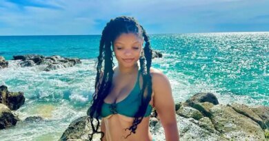 Halle Bailey Flaunts Underboob in Stylish Bikini on Tropical Getaway