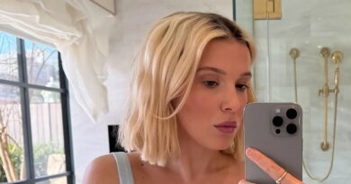 Millie Bobby Brown Ditches the Bra Under a Beloved Baby Blue Tank