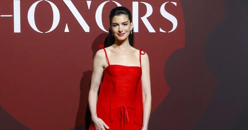 Anne Hathaway's Festive Red Blazer: Get the $35 Lookalike!
