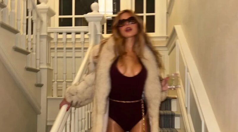 Brooks Nader Elevates the ‘Apres Ski’ Aesthetic with a Bold Pantsless Look