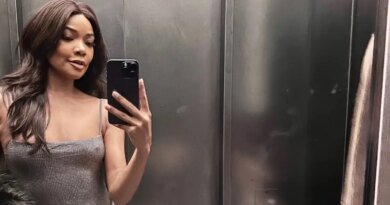 Gabrielle Union Dazzles in a Crystal Dress Without a Bra This New Year’s Eve