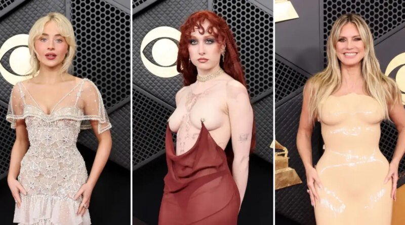 The Hottest Naked Dresses at the 2026 Grammys Featured Sabrina Carpenter and Others