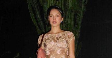 Olivia Rodrigo Dazzles in Sheer Lingerie-Inspired Dress at Grammys Afterparty
