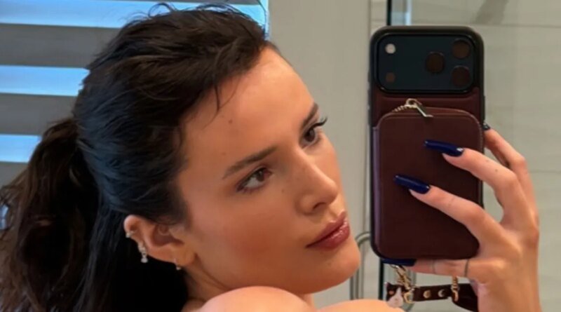 Bella Thorne Poses Braless, Flaunting Her Sideboob