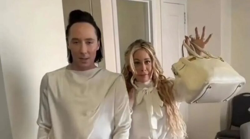 Tara Lipinski and Johnny Weir Sport Matching Birkins