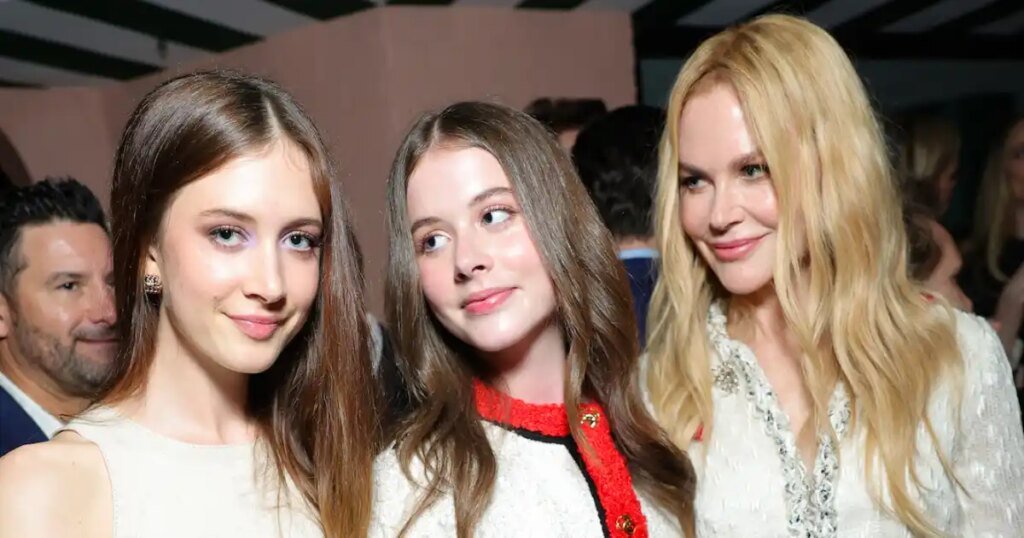 Nicole Kidman Attends 2026 Oscars Bash with Her Lookalike Daughters