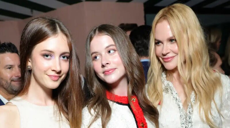 Nicole Kidman Attends 2026 Oscars Bash with Her Lookalike Daughters