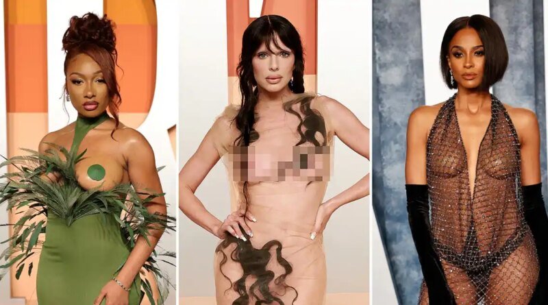 The Boldest Naked Dresses in Oscars History: A Red Carpet Gallery