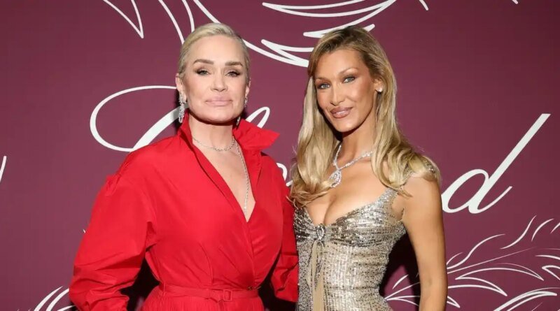 Yolanda Hadid Makes a Rare Red Carpet Debut with Bella