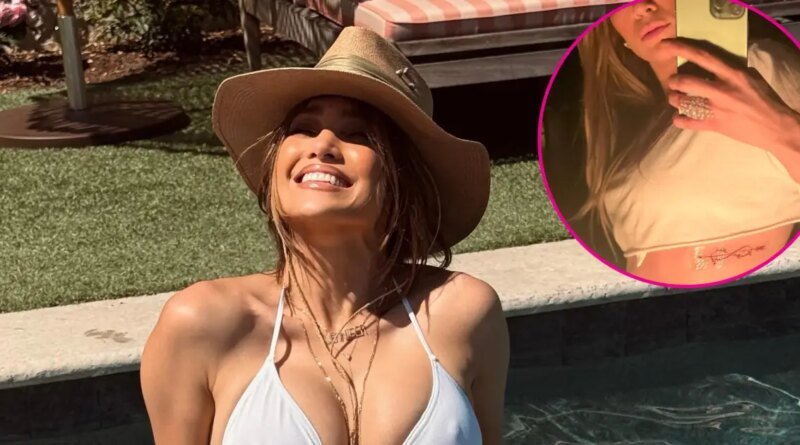 Jennifer Lopez Reveals Covered Ben Affleck Tattoo in Bikini Photo