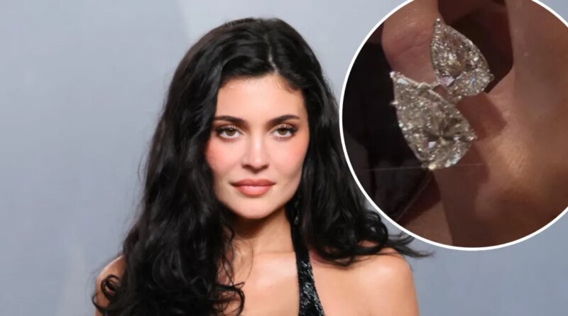 Kylie Jenner Flaunts Impressive Pear-Shaped Diamond Ring