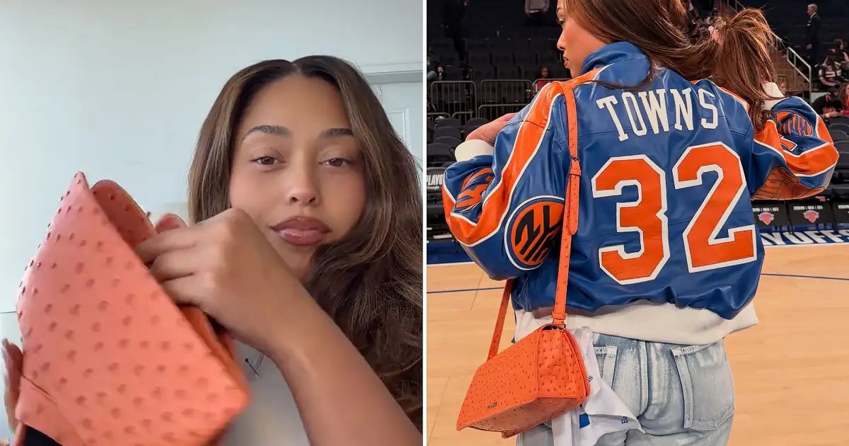 Jordyn Woods Transforms Lucky Knicks Purse into Heels at MSG