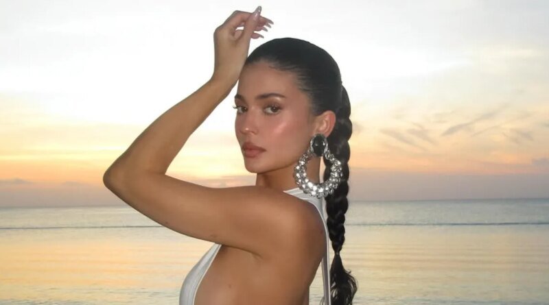 Kylie Jenner Shows Off Sideboob in Sheer Dress on Vacation