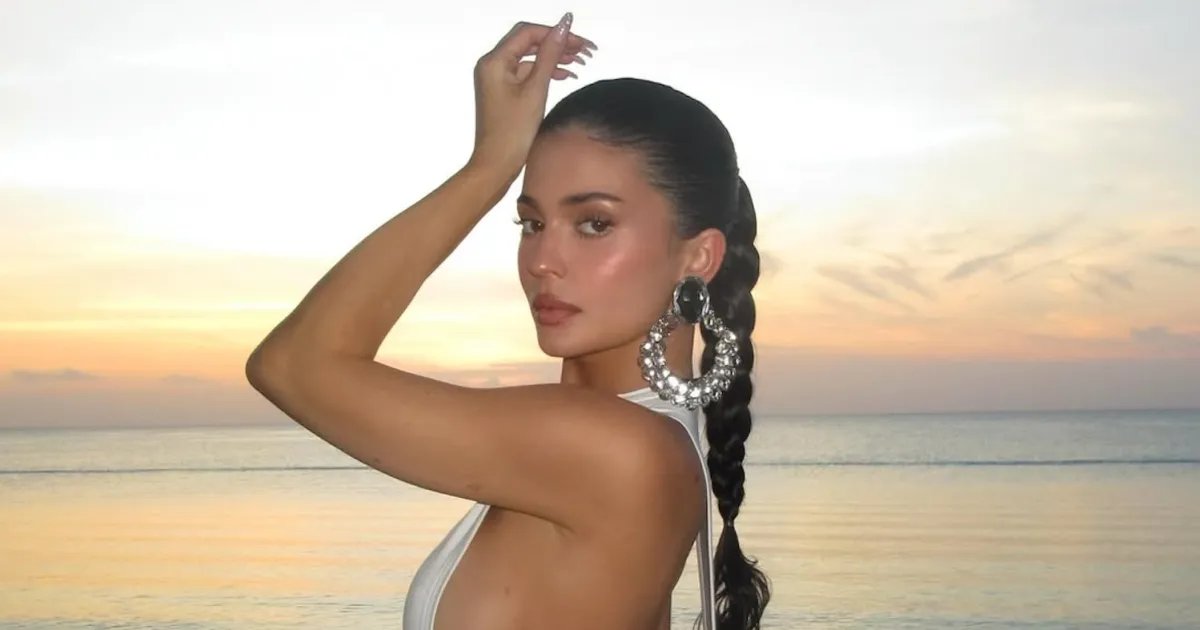 Kylie Jenner Shows Off Sideboob in Sheer Dress on Vacation
