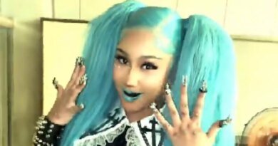 North West Rocks a Zombie Aesthetic with Blue Lips and Face Piercings