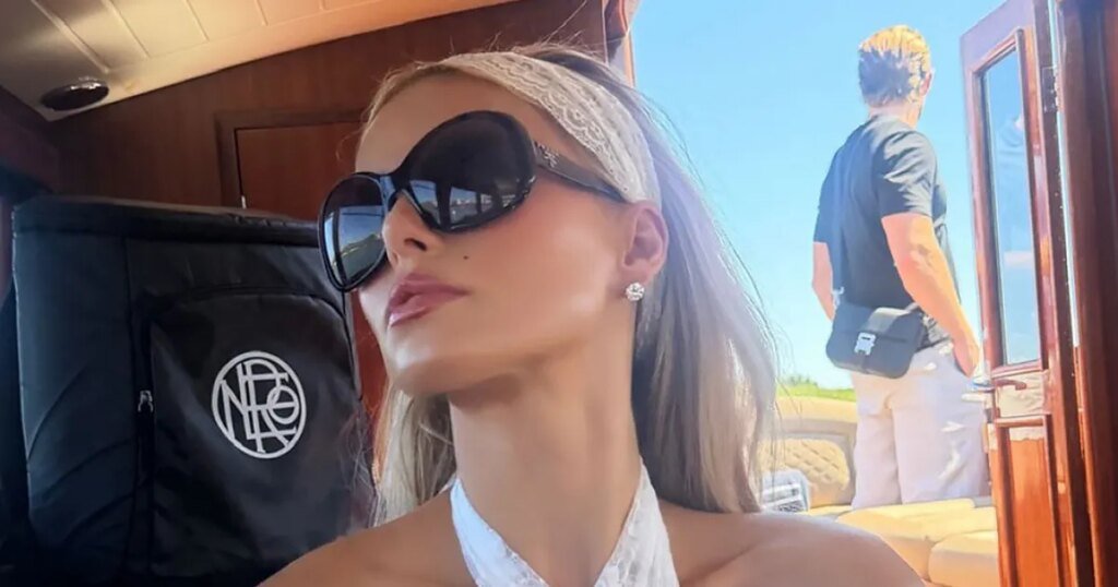 Brooks Nader Dazzles in Lace After Going Topless with Family