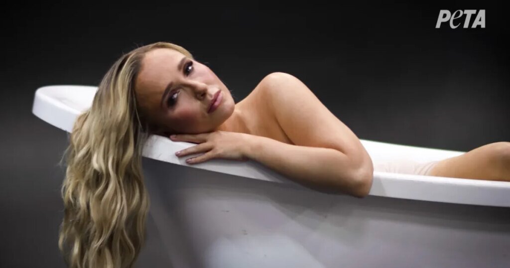 Hayden Panettiere Poses in Bathtub for PETA Just Weeks Before Her Passing