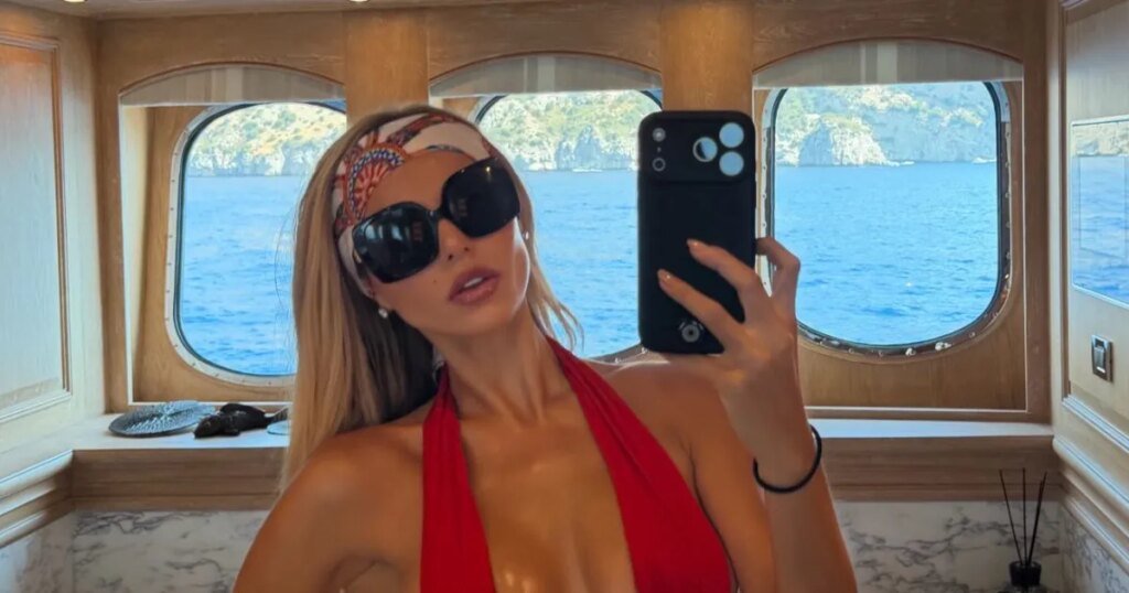 Brooks Nader Shrugs Off Viral Topless Moment with Her Dad