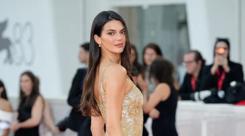 Kendall Jenner Flaunts Her Italian Chic in a Stunning Gold Gown